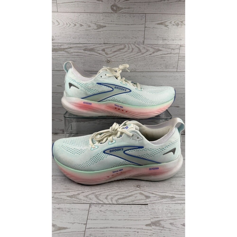 Brooks Glycerin 22 1204341B110 White 11.5B Womens Sneakers Running Shoes #507